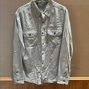 Harley-Davidson Charcoal Button-Up Shirt
